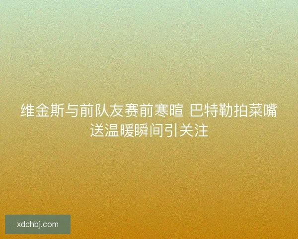 维金斯与前队友赛前寒暄 巴特勒拍菜嘴送温暖瞬间引关注 维金斯与前队友赛前寒暄 巴特勒拍菜嘴送温暖瞬间引关注